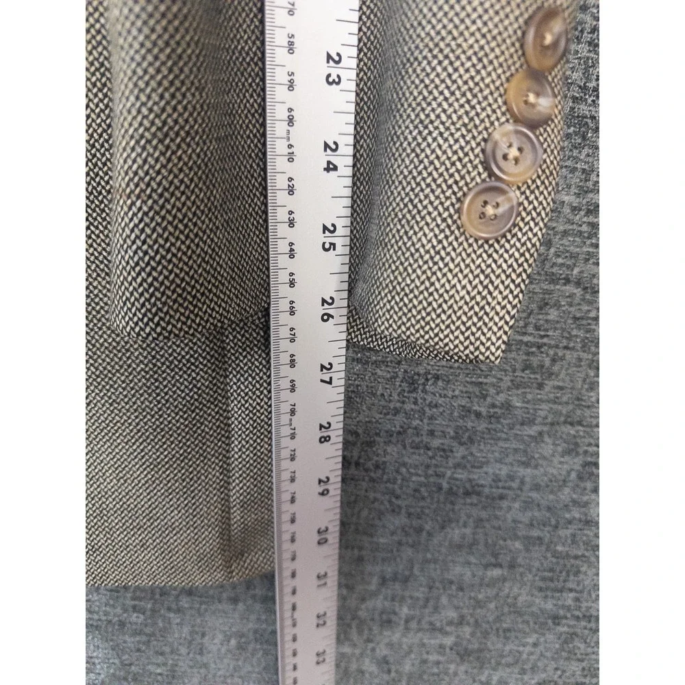 VTG Ralph Lauren Blazer Mens 46T Brown Business Academia 3‎ Button 100% Wool